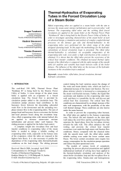 Thermal-Hydraulics of Evaporating Tubes in the Forced Circulation Loop of a Steam Boiler