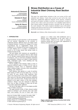 Stress Distribution as a Cause of Industrial Steel Chimney Root Section Failure