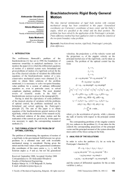 Brachistochronic Rigid Body General Motion