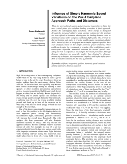 Influence of Simple Harmonic Speed Variations on the Vuk-T Sailplane Approach Paths and Distances