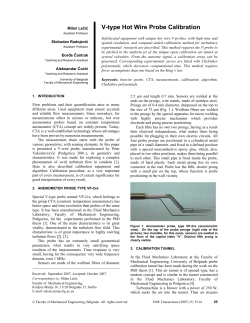 V-type Hot Wire Probe Calibration