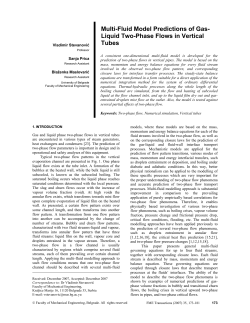 Multi-Fluid Model Predictions of Gas-Liquid Two-Phase Flows in Vertical Tubes
