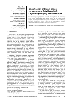 Classification of Breast Cancer Luminescence Data Using Self-Organizing Mapping Neural Network