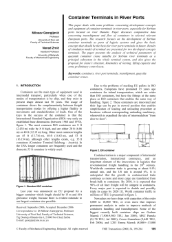Container Terminals in River Ports