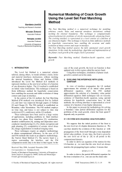 Numerical Modeling of Crack Growth Using the Level Set Fast Marching Method