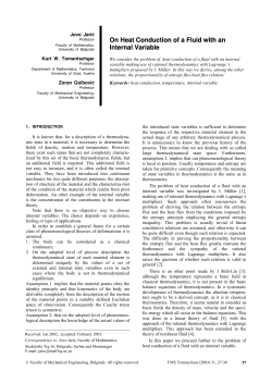 On Heat Conduction of a Fluid with an Internal Variable