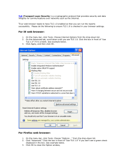 ENABLE TLS 1.0.