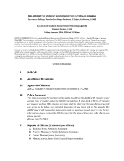 agenda for 01/29/2016, PDF opens in new window