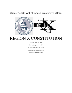 Region X Constitution