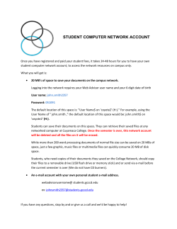Student Network Account
