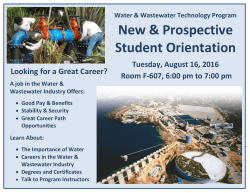 New Prospective Student Orientation Fall '16
