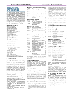 Degrees/Certificates