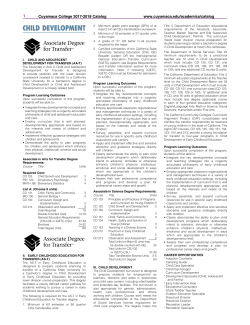 Degrees/Certificates