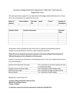Sponsor Registration