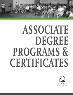 047 - 071 Part 8 - Associate Degree Programs and Certificates