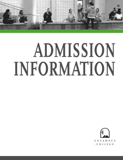 013 - 018 Part 4 - Admission Information