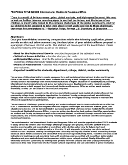 GCCCD International Studies Programs Office