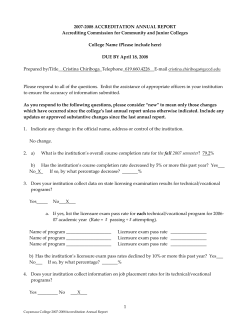 2007 - 2008 Annual Report