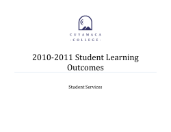 Student Services - 2010-11