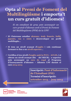 Premi de Foment del Multiling&uuml;isme