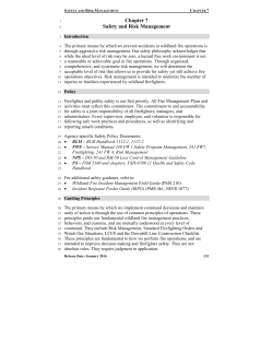 Interagency Standards for Fire and Fire Aviation Operations (Red Book), Chapter 7