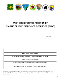 Plastic Sphere Dispenser Operator (PLDO)