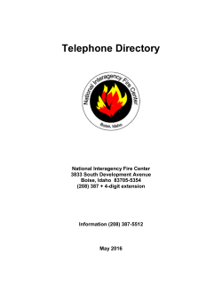 Office of Fire and Aviation Directory