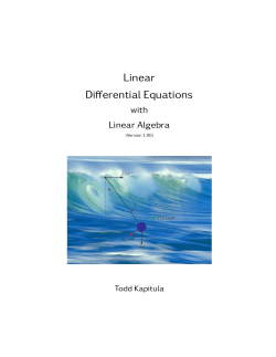 Linear algebra class notes