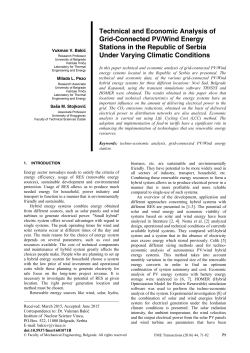 Technical and Economic Analysis of Grid-Connected PV/Wind Energy Stations in the Republic of Serbia Under Varying Climatic Conditions