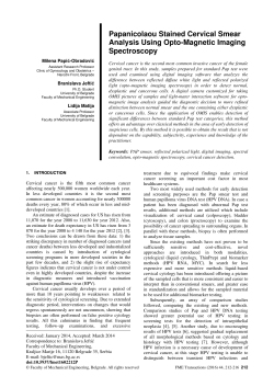 Papanicolaou Stained Cervical Smear Analysis Using Opto-Magnetic Imaging Spectroscopy