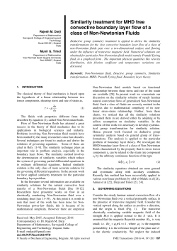 Similarity treatment for MHD free convective boundary layer flow of a class of Non-Newtonian Fluids