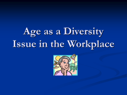 Age as a Diversity Issue