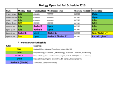 Schedule