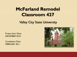 McFarland 4th Floor Remodel Pictures