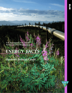 Energy Facts: Onshore Federal Lands