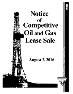 Competitive Sale Notice