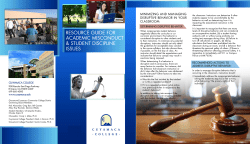 Student Discipline Brochure