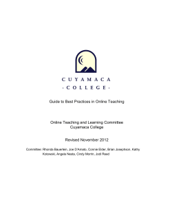 Guide to Best Practices