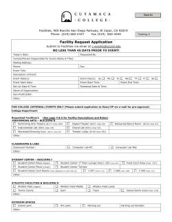 Facility Reservation Application