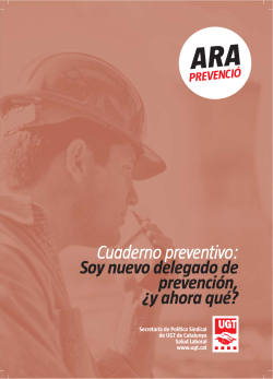 Nuevo delegado de prevenci n, y ahora qu ?