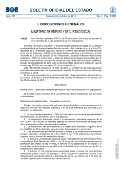 Text ref s de la Llei de l'Estatut dels Treballadors (Real Decret Legislatiu 2/2015, de 23 d'octubre)