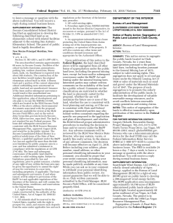 Notice of Realty Action; Segregation of Public Land Located in Clark County, NV