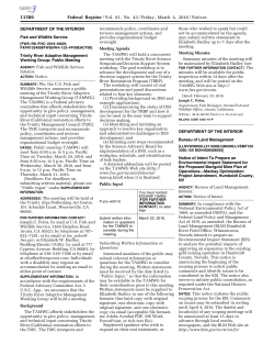 Notice of Intent To Prepare an Environmental Impact Statement for the Proposed Marigold Mine Plan of Operations Mackay Optimization Project Amendment, Humboldt County, NV