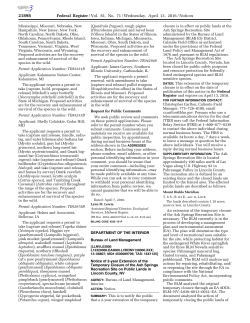 Notice of 2-year Extension of the Temporary Closure of the Ash Springs Recreation Site on Public Lands in Lincoln County, NV