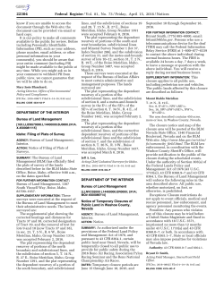 Notice of Temporary Closures of Public Land in Washoe County, Nevada