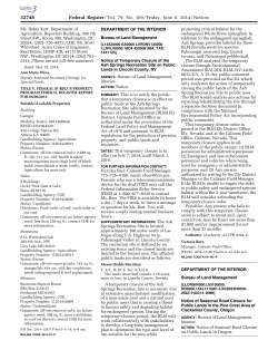 Notice of Temporary Closure of the Ash Springs Recreation Site on Public Lands in Lincoln County, NV