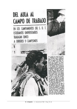 Del aula al campo de trabajo