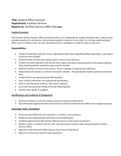 Position Description: Office Assistant