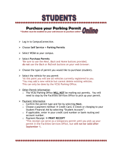 Student Permit Instructions