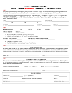 Employee ORCA (Quarterly)